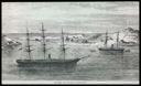 Image of Ships in Iceland (Congress and Polaris at Goodhavn), Engraving